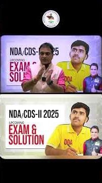 🚨 NDA-II & CDSE - II 2025 | LIVE SOLUTION SESSION 🚨 Date: 14th September 2025 SAME DAY SOLUTION