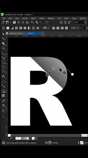 STUNNING FONT DESIGN IN CORELDRAW #short #trending #viral