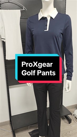 Effortless style meets all-day performance. These women's golf pants move with you — from tee time to errands. #golfpants #womensgolfwear #proXgear #golfstyle #activewear #golffashion #athleisurefit