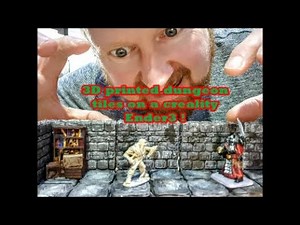 3D printed OpenForge Dungeon tiles on Ender3 3D printer for Dungeons and Dragons