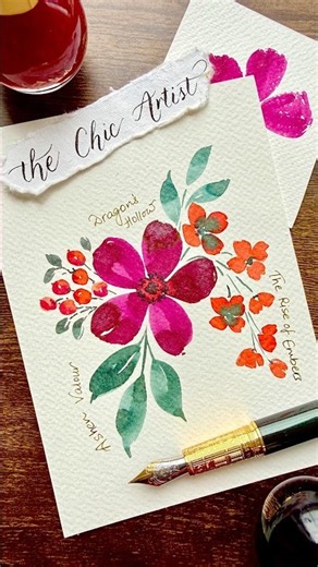 Painting Fall Florals with 3 New Ferris Wheel Press Inks