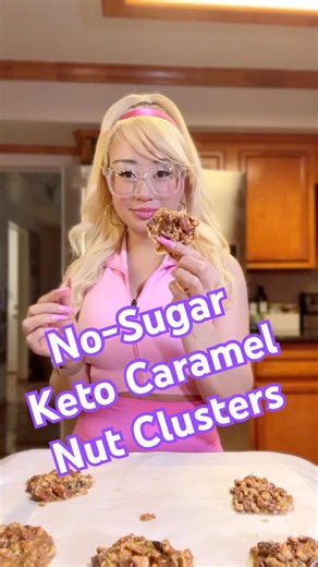 Fast & Easy Keto Caramel Nut Clusters Recipe!