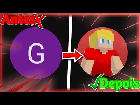 Como Fazer FOTO de PERFIL de MINECRAFT Simples e Fácil
