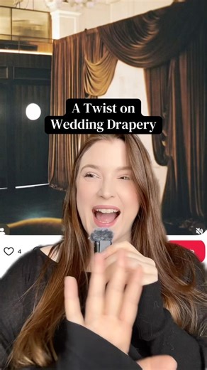 A twist on wedding drapery #weddingdesign #weddingdrapery #weddinginspo