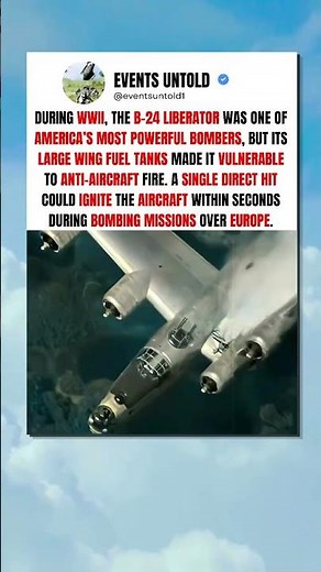The Deadly Weakness of the B-24 Liberator #ww2 #shorts