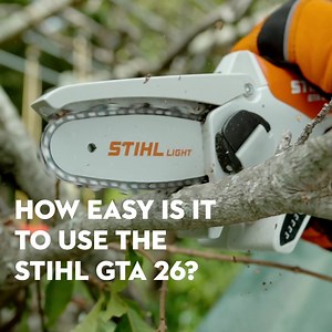50 reactions · 30 shares | Take on a variety of tasks with the GTA 26. The first of its kind on the U.S. market, this battery-powered garden pruner puts power and precision in the palm of your hands. | STIHL | Facebook