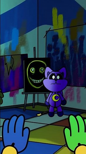 🎨 DRAWING with BABY CATNAP?! 🐱 (Cartoon Animation)