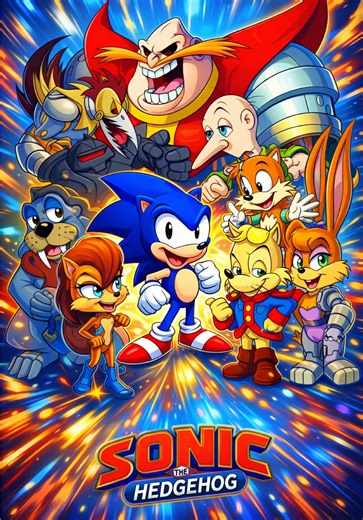 Sonic the Hedgehog (often called SatAM Sonic) is a darker, more story-driven animated series based on Sega’s iconic video-game hero. Airing from 1993 to 1994, the cartoon follows Sonic as the fast-talking freedom fighter leading the Freedom Fighters against the tyrannical Dr. Robotnik, who has conquered the planet Mobius and roboticised much of its population. Unlike the lighter slapstick tone of other Sonic cartoons, this version leaned into ongoing story arcs, real stakes, and a surprisingly s