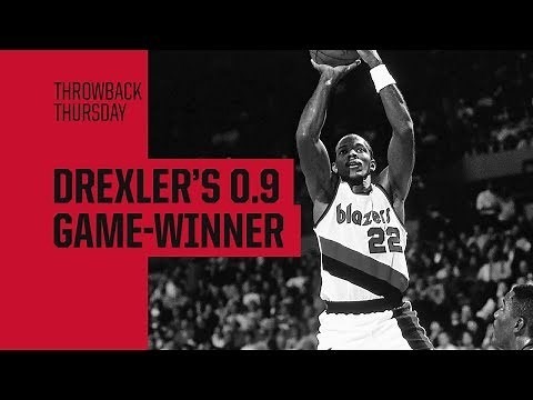 Throwback: Clyde Drexler wins the game on a spinning three with 0.9 seconds left
