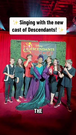 Singing with the New Descendants Cast | Disney #TheRiseOfRed