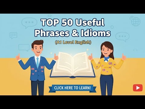 TOP 50 Useful Phrases & Idioms | A1 beginner | Speaking podcast