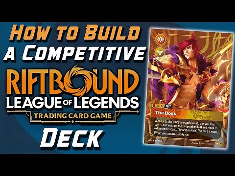 COMPETITIVE DECKLIST FORMULA! Building a RIFTBOUND Deck 101!