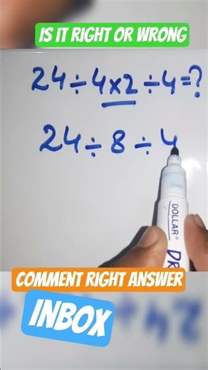 Don’t Answer Too Fast#braintestsolution #mathstricks #pemdas