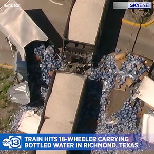 171K views · 1K reactions | SkyEye was on the scene in Richmond after a train crashed into an 18-wheeler carrying a load of bottled water. No injuries have been reported. https://abc13.com/10584184/ | ABC13 Houston | Facebook