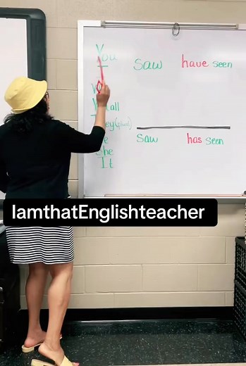 Understanding verb conjugation is essential for mastering English! In today’s ESL lesson, we’re focusing on the verb “saw.” Many English learners mix up “see,” “saw,” and “seen,”_caption | MsJames | Facebook