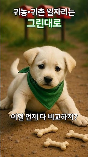 [그린대로] 일자리 정보는? 지금 바로 그린대로🌱