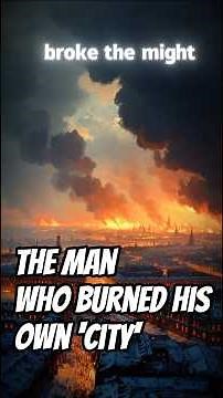 🔥 The Man Who Burned His Own City to Save It l The Fall of Napoleon (Moscow, 1812) #historyshorts