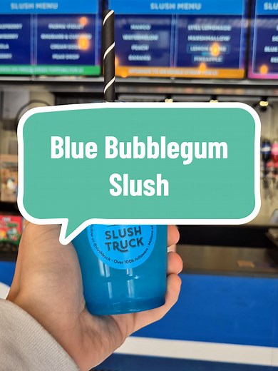 Refreshing Blue Bubblegum Slush for Hot Days