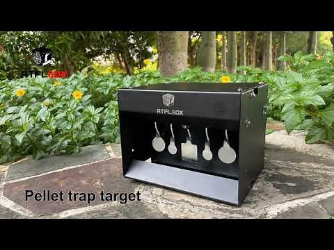 Pellet Gun Target Trap Resets with Center Shot