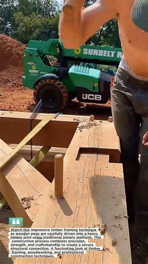 Timber Joinery Using Traditional Pegs