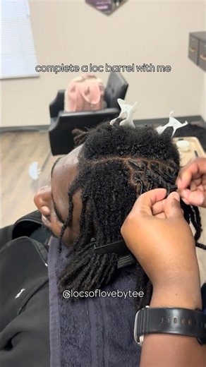 Complete This Loc Barrel With Me 💛 | Loc Barrel Tutorial for Beginners