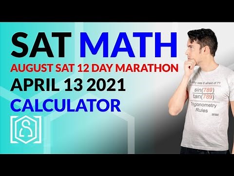 SAT Math: April 13 2021 OFFICIAL TEST Calculator (In Real Time)