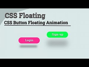 Floating Button HTML CSS Example Floating Animated Button with HTML & CSS