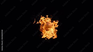 Seamless looping fireball flames with alpha channel, 4k 30p, Make whatever duration you want because it's a perfect seamless loop, great for video games