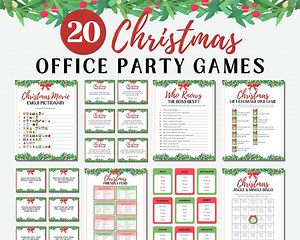 Office Holiday Party Games, Christmas Games for Office Party, Adult Christmas Games, Work Christmas Party Ideas, Office Christmas Party Game - Etsy
