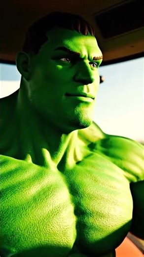 Hulk driving a tractor farm work