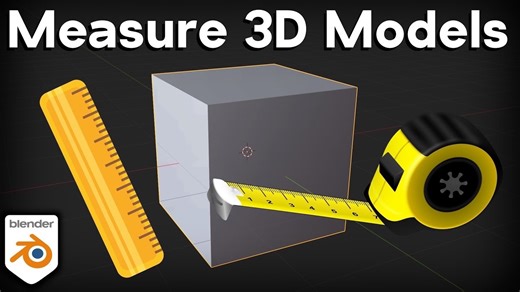 如何在Blender中测量和缩放3D模型