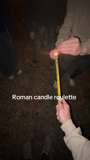 Tehe spam account on Instagram: "New years festivities #romancandles #fun #newyears #safetyfirst #funny"