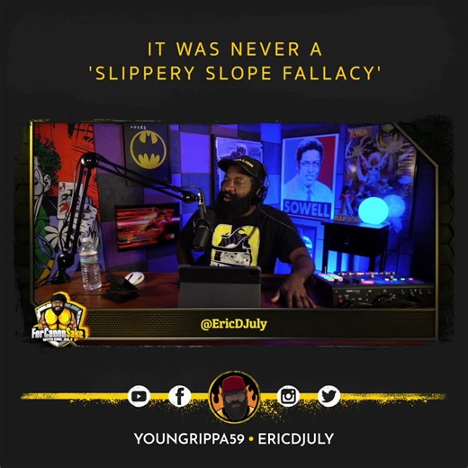 9.6K views · 1K reactions | It was NEVER a 'slippery slope fallacy' | Eric July | Facebook