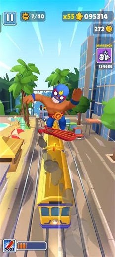 Wait for end😱 El Primo SUBWAY SURFERS New World tour Rome 5 shorts #shortsfeed #subwaysurfers