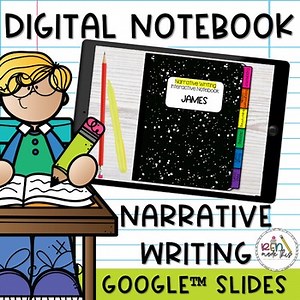 Narrative Writing Digital Notebook for Google Slides | Distance Learning