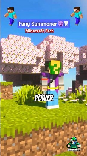 Minecraft Fact – 😈 Fang Summoner Attacks from Below! #minecraft #minecraftfact