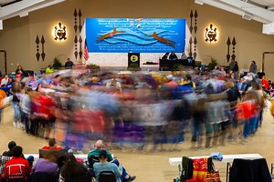 The 26th Annual Myaamia Winter Gathering was held Jan. 27-28. This event celebrated the 50th anniversary of the partnership between the Miami Tribe of Oklahoma and Miami University. The Miami Tribe invited more than 100 guests from Miami University for their Winter Gathering. The group celebrated and learned about Myaamia culture by playing Myaamia games. #MTR Myaamia Center Learn more: https://bit.ly/3Xp1Xqq | Miami University