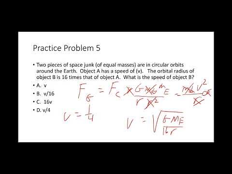 AP Physics 1 Uniform Circular Motion and Gravitaton Practice Problems and Solutions 2022