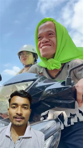 fake ride with sister prank #ride #rider #scootyrides