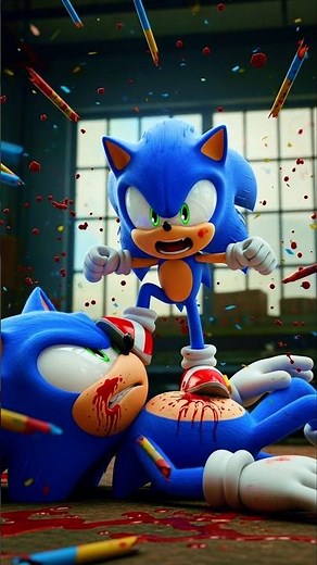 Sonic got kicked out by his parents… and became a famous artist! 😱🎨 #sonic #sonicthehedgehog