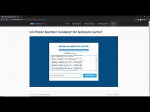 Free Cell Phone Validator for US - Cell Phone numbers checker