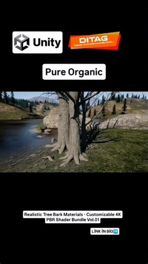 Realistic Tree Bark Materials - Customizable 4K PBR Shader Bundle Vol.01