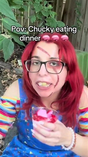 Pov: Chucky eating brains #chucky #charlesleeray