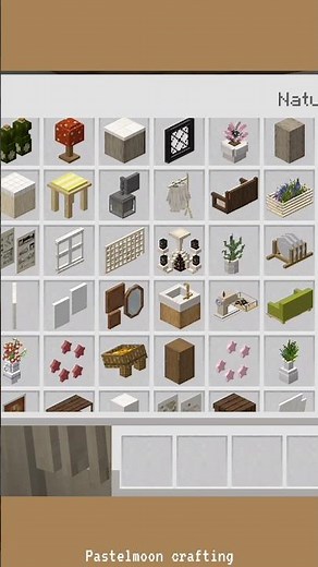 Aesthetic Furniture Mod! 🥐✨ #furniture #mcpe #minecraftbuild #cottagecore #minecraftshorts #bedrock
