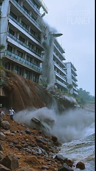 Waterfront Collapse Shocks Onlookers