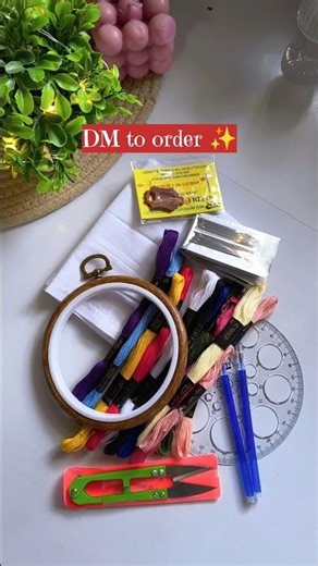 Embroidery beginner kit 🧵Perfect for beginners | DM to order