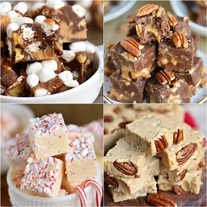 2.8M views · 2.9K reactions | Four of my very FAVORITE FUDGE RECIPES just in time for the holidays! PRINT RECIPES HERE: https://www.momontimeout.com/fantastic-fudge-recipes/ | Favorite Recipes | Facebook