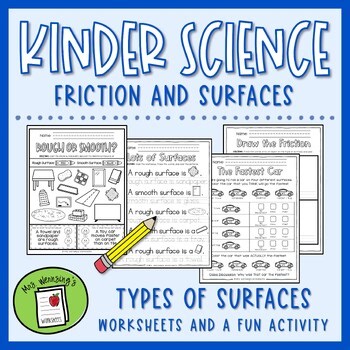 FRICTION and SURFACES Activities - KINDERGARTEN SCIENCE
