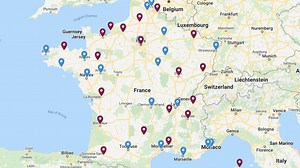 Groundhopper Soccer Guides | Groundhopper Guides' Map of the 2025-26 French Football Clubs