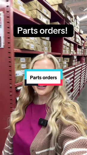 Pick an online parts order at my Toyota dealership with me! . . Order on our website, free shipping over $75! . . #dealershiplife #toyota #partsdepartment #dealership #CarMaintenance